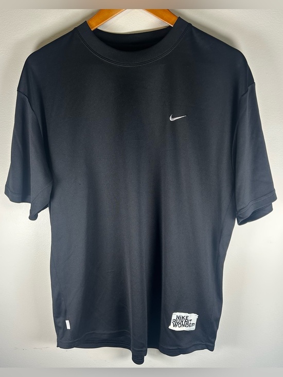 Nike Other - Nike Running Men’s T-shirt Size L Black Dri Fit Logo Run Hit Wonder Run Hard EUE